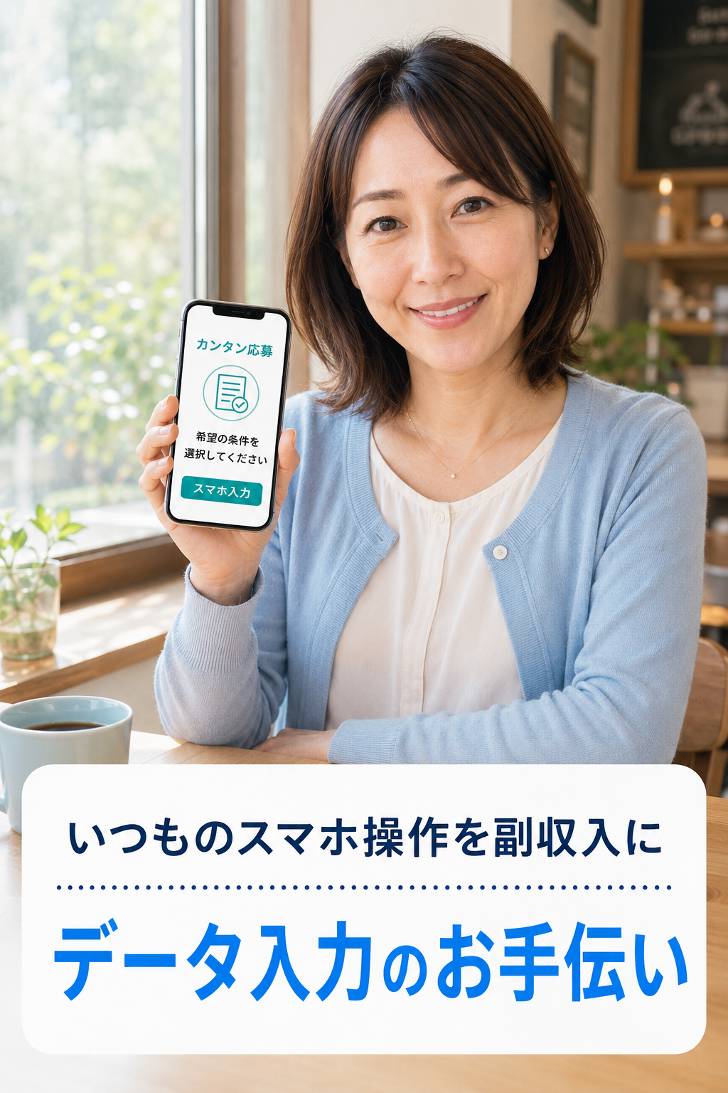 いつものスマホ操作を副収入に データ入力のお手伝い